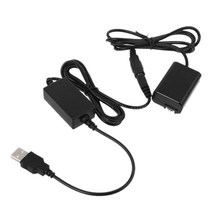 2A USB NP-FW50 더미 배터리 DC 커플러 소니 A7 A7RII A6500 A6400 A6300 A6100 A6000과 호환됨