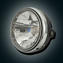 8인치 크롬 오토바이 헤드 라이트 혼다 CB900 CB750 CB1300 호넷 250/야마하 XJR 1200/가와사키 ZRX, 한개옵션0