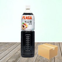 유나인베이스 복숭아홍차 1.5L x 8개 / 과일원액 희석음료