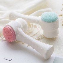 클렌징 세안 브러쉬 실리콘 얼굴 세안용 거품 솔 얼굴 괄사 브이라인 페이스 붓기 마사지 주름 리프팅 기구 도구 20대 30대 여자 친구 생일 선물, 블루, 본상품선택