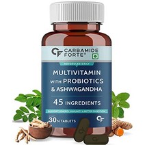 프로바이오틱스 보충제가 포함된 남성 및 여성을 위한 carbamide forte 멀티비타민 정제 - 30 식물성 정제