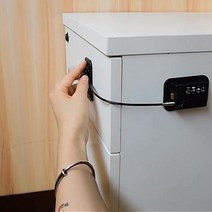 강화도어 냉장고 자물쇠 잠금 시건장치 사물함 옷장 비밀번호 번호키 다이얼 창문 서랍 유리문, 블랙:비밀번호형, 블랙:비밀번호형