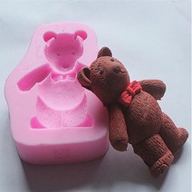 석고방향제 몰드 수제 나비넥타이곰 1구 비누 만들기