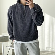 빠델 남성용 프리즘 반집업 니트 맨투맨