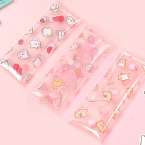 [모비딕컴퍼니] 메쉬파우치 학생필통 분리필통 필통선물 봉제파우치 팬시류 초등필통 phiao, 잇★ 캐릭터 다용도 투명 파우치 디자인선택 투명펜케이스, 잇★ 익명이