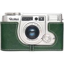 TP Original Rollei AFM35 FUJIFILM KLASSE W/S 전용 불타는 가죽 바디 케이스 샌디 브라운, 03 녹색