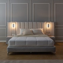 럭시2 호텔형 패브릭 라지 킹침대＋패널1 킹침대프레임, 패널우형