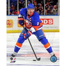 NHL Mark Streit 뉴욕 아일랜더스 2013 액션 사진 #2 8x10