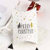 땡쓰몰 크리스마스 포장용품, 1매, 03.선물상자 눈송이반달/02.메리크리스마스A