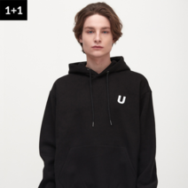 어반에이지 1+1 펠트 로고 후디 (4 Colors)