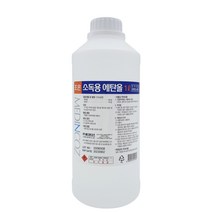 에탄올 83% 손소독기 리필용 기구 손잡이 공간소독용 알콜 업소용 식탁 의자 소독제, 1L