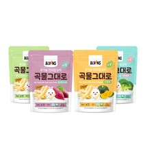 [엘빈즈] 건강한 현미쌀과자 곡물그대로(1단계), M26.브로콜리