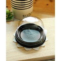 돔 원형 화과자케이스(젤리플라워 도넛설기) (100P), 1개