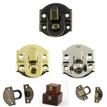 자물쇠 보석함 미니 상자 잠금 장치 빈티지 가구 인테리어 엔틱 디자인 락, 골드 BL01314