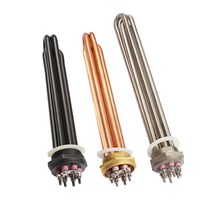 심야전기 온수보일러 사각히터 봉히터 1.52인치 3kw, DN40 연장 500mm 380V12kw