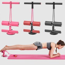 2in1 튜빙 싯업기 튜빙밴드+윗몸일으키기 헬스 다이어트 전신운동 스트레칭 군살빼기 몸매관리 필라테스 요가, 레드