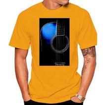 사일런스 기타 통기타입문 입문용통기타 사일런트기타 블루 어쿠스틱 하이 라이트 티셔츠 기타 민속 음악 블루스 컨트리 기타리스트 록 락롤 가수, Men Ginger_6XL