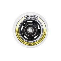 인라인바퀴 킥보드 에스보드 여행용가방 바퀴 휠 62/64/68/70/72mm 프로파일 85A 폴리 우레탄 인라인 스케이트 바퀴, 12 YELLOW 64MM