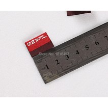 청바지 라벨 직조 메인 자수 태그 100 개묶음, 01 red 3x2.2cm