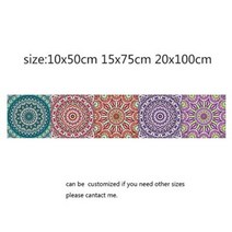 시트지 현관 베란다 인테리어 포인트 타일 20x100cm pvc 벽 스티커 아라비아 벽, 4, 15x75cm