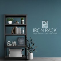 아이언랙 [ 가로750x세로300x높이1200x3단 ] 무볼트 철제 경량랙, 네츄럴