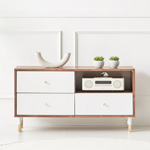 1000 스피커장식대 오디오선반진열장 작은방티비거치장, 화이트