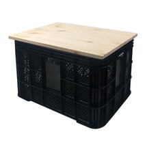 아키아 감성캠핑 원목상판 우유박스 운반상자6호 농산물사각상자2호 전용, 1개, 우유박스 화이트