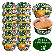 닛신 돈베이 유부 키츠네 우동 1box (12개) 일본컵라면 일본우동