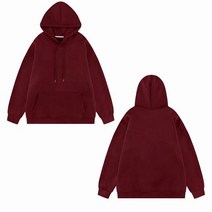 빅사이즈 후드 맨투맨 남여공용 봄가을 캐주얼 루즈핏 상의 코트 Whr0615