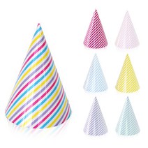 롤리팝 파티 고깔모자 6개 생일파티 꼬깔 모자 백일, 칼라혼합