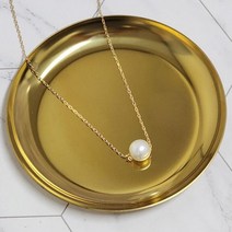 [제이앤]미니멀 목걸이 진주