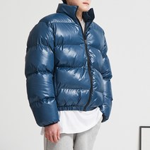 에이브로 / 유광 오버핏 숏 패딩 점퍼