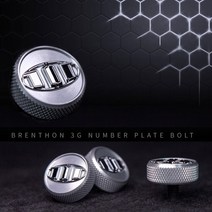 브렌톤 E&O 3세대 번호판 볼트 BM3-BT1 번호판볼트 스티커 엠블렘 튜닝, 1개