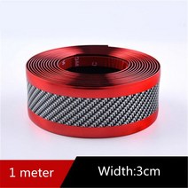 수전사필름 자동차 스티커 보호 스트립 스크래치 방지 임계 탄소 섬유 도어 범퍼 필름 스타일링, 03 빨간