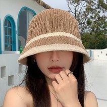 아딜렌 여성 버킷햇 라피아햇 여름 벙거지 라탄모자