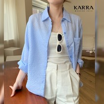 KARRA (77까지)시어서커포컷롱셔츠_A3F0137