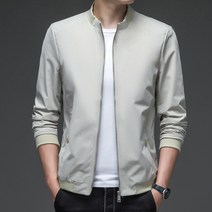DH 봄과 가을 새로운 재킷 남성 캐주얼 남성 코트 중년 Cadre 옷 느슨한 스탠드 칼라 탑 의류