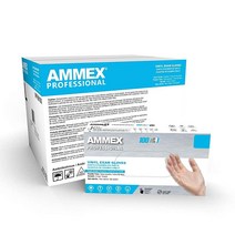 AMMEX 투명 비닐 의료용 장갑 1000개 케이스 3mm 사이즈 XL 라텍스 프리 파우더 일회용 비살균 식품 안전 VPF68100 USA 미국