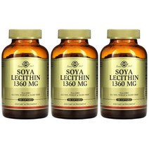 솔가 대두 레시틴 1360mg 180정 3통 글리세린