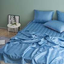 더크린 샤이니 풍기인견 토퍼 Q블루