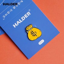 메모 문서 압정 HALDER-플라잉 피그 스포티파이 프리미엄 에나멜 합금 금속 브로치 옷깃 핀 쥬얼리 액세서리 배낭 가방 배지, [02] USD