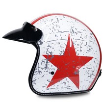 베스파 헬멧 레트로 바이크 초퍼 빈티지 오토바이 Motocicleta 오픈 페이스 카펫 카스코 투구 도트 승, 03 3