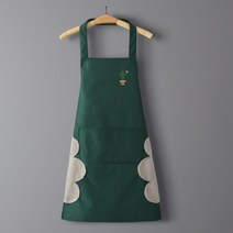 방수 앞치마 손수건앞치마 어린이집 보육교사 바리스타 앞치마 휴대용, 손수건-다크그린