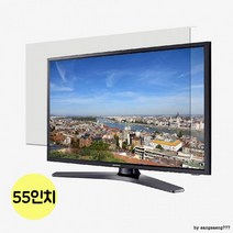 눈부심 감소 선명한 화면 평면TV 보안기 55인치, 상세페이지 참조