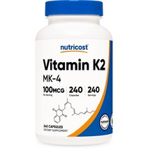뉴트리코스트 비타민 K2 - MK-4 100mcg 240캡슐