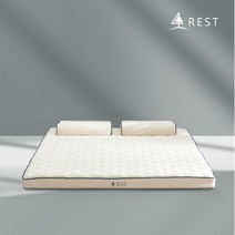 신우팜앤라텍스 레스트 통몰드 천연라텍스 토퍼 매트리스 7.5cm 킹