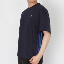 아디다스 오버핏 반팔티 시티 루즈 티 네이비