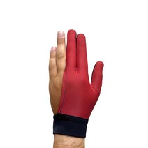 Guantes 당구 장갑 빠른 건조 조절 가능한 핏 왼손용 스누커 큐 스포츠 레드, red