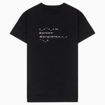 메종 마르지엘라 22SS 폰트 로고 블랙 여성 반팔 티셔츠 S51GC0515S22816900