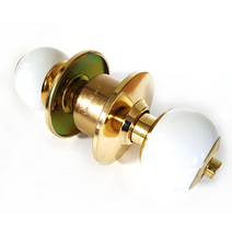 1002 화이트 원형 동전형 방문손잡이